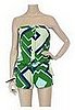 T-Bags Terrycloth bandeau playsuit